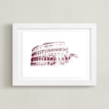 "Colosseum" - Art Print in Merlot by Paul Berthelot - Framed