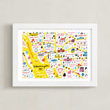 "I Love Washington D.C." - Art Print in Sunshine by Jordan Sondler - Framed