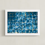 "Dive Right In" - Art Print in Water by Helen Makadia - Framed