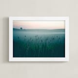 "GRASS" - Art Print in turquoise green by Lying on the grass - Framed