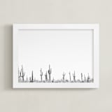"Carnegie Gigantic" - Art Print in White by DENiSE CREW. - Framed