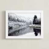 "Winter's Breath" - Art Print in White by Eva Marion - Framed