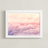 "Cloudscape" - Art Print in Taffy by Rebecca Rueth - Framed