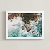 "Path To Happiness" - Art Print in Lagoon by Christian Florin - Framed