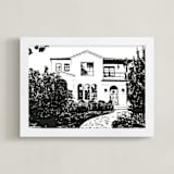"House: Custom Print" - Custom Print in Black by Minted - Framed