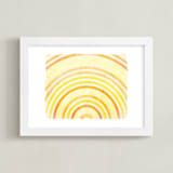 "In The Morning Sun" - Art Print in Yellows by Alex Isaacs Designs - Framed