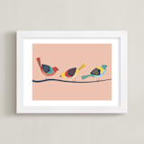 "Out on a Limb" - Art Print in Sunset by Wild Lily Designs - Framed