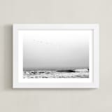 "Drifting Away" - Art Print in Shadow by Three Wings North - Framed