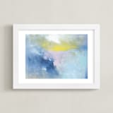 "Blissful Escape No. 2" - Art Print in Sky by Julia Contacessi - Framed