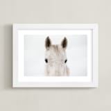 "Pollock" - Art Print in White by Amy Carroll - Framed