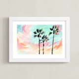 "Ocean Avenue" - Art Print in Sunset by Holly Whitcomb - Framed