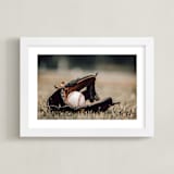 "For The Big Game 2" - Art Print in Field by Janet Cruz - Framed