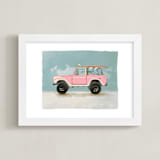 "Surf Pink" - Art Print in Coastal by Erin Kessler - Framed