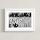 "Junior" - Art Print in Onyx by Janet Cruz - Framed