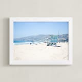 "Salty Air" - Art Print in Beach Blue by Saltwater Designs - Framed