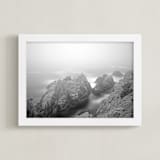 "Foggy Day in Point Lobos-2" - Art Print in B&W by NSMARK - Framed