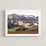 "Brennistein1" - Art Print in moss green by Miranda Mol - Framed