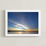 "Sunset 101" - Art Print in Sunny Gold by NSMARK - Framed
