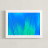 "Pattern in green-blue" - Art Print in Green-blue by NSMARK - Framed
