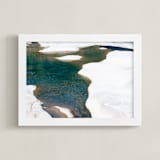 "Pedernales Falls" - Art Print in Lake Blue by Kaitlin Rebesco - Framed