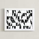 "They All Fall Down" - Art Print in Gray Tones by Linda Misiura - Framed