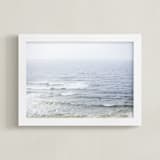 "Ocean Scene" - Art Print in Natural by Melinda Denison - Framed