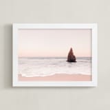 "Malibu View No.1" - Art Print in coastal blush by Kamala Nahas - Framed