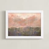 "Neutral Ground-Autumn" - Art Print in Rose by Lorent and Leif - Framed