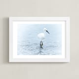 "Strutting Bird on the Beach" - Art Print in Tourquoise by Mary Ann Glynn-Tusa - Framed