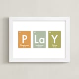 "Elemental Play" - Art Print in Vintage by Jennifer Morehead - Framed