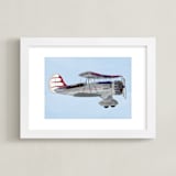 "Aviation Airplane 1" - Art Print in Winged Blue by Rebecca Marchese - Framed