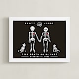 "Jodie Until Death" - Art Print in Charcoal by Katie Zimpel - Framed