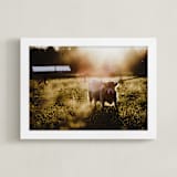 "Evening Haze" - Art Print in Creme Brûlée by Hollie Renner Photography - Framed