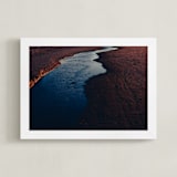 "Dark River IV" - Art Print in Dark River Brown by Tal Paz-Fridman - Framed