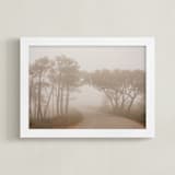 "Misty road" - Art Print in warm gray by Lena Erysheva - Framed