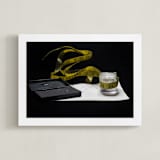 "I Is For Ink" - Art Print in Black and White by AMANDA LOMAX - Framed