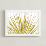 "Yucca Rays" - Art Print in Green by Mike Sunu - Framed