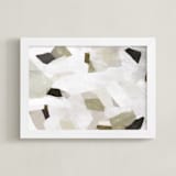 "Sierra Abstraction 4" - Art Print in Sage by Melanie Severin - Framed