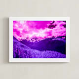 "Sky Pilot IR" - Art Print in Magenta Glow by Jeff Preuss - Framed