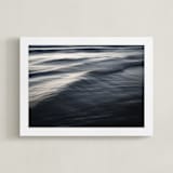 "The Uniqueness of Waves XXXIII" - Art Print in The Uniqueness of Waves XXXIII Silver by Tal Paz-Fridman - Framed
