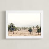"Rocky Mountain Trees" - Art Print in Milkshake by LindseyErin - Framed