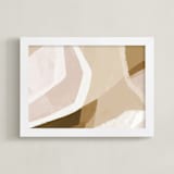 "Layered Imagination 1" - Art Print in Fawn by Melanie Severin - Framed