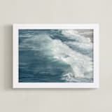 "Vicissitudes I " - Art Print in Turquoise by Courtney Crane - Framed