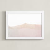 "Desert Dune" - Art Print in dusty rose by Sadie Holden - Framed