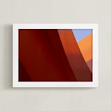 "Flow #1" - Art Print in Dark Red by Tal Paz-Fridman - Framed