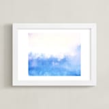 "Periwinkle Dream" - Art Print in Periwinkle by Rebecca Rueth - Framed
