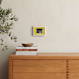 "Color Border: Landscape Framed Photo" - Framed Photo in Yellow by Minted - In a Room