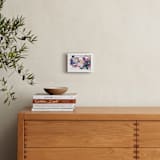 "Pink and Blues Landscape" - Art Print in Fuchsia Pink by Erin McCluskey Wheeler - In a Room