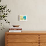 "watercolor abstract painting5" - Art Print in yellow by Ramoncita - In a Room