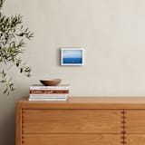 "Lonely Sail" - Art Print in Ocean blue by NSMARK - In a Room